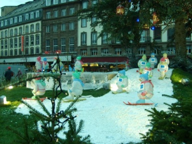 La place Kléber de Strasbourg à Noël