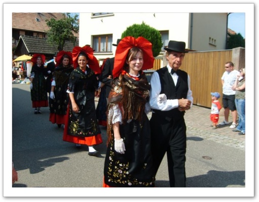 cortège de la fête de la choucroute à Geispolsheim à côté de Strasbourg